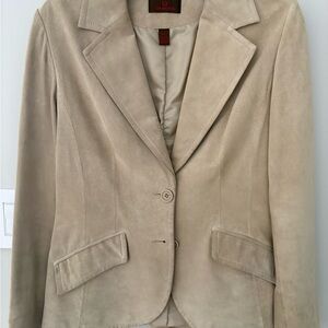 Danier Beige Suede Blazer